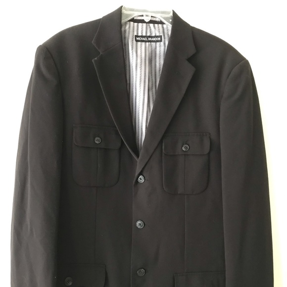 MICHAEL BRANDON Cargo Pocket BLAZER JACKET L - Picture 4 of 8